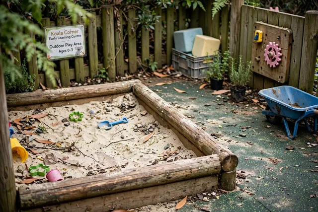 Paved area before transformation