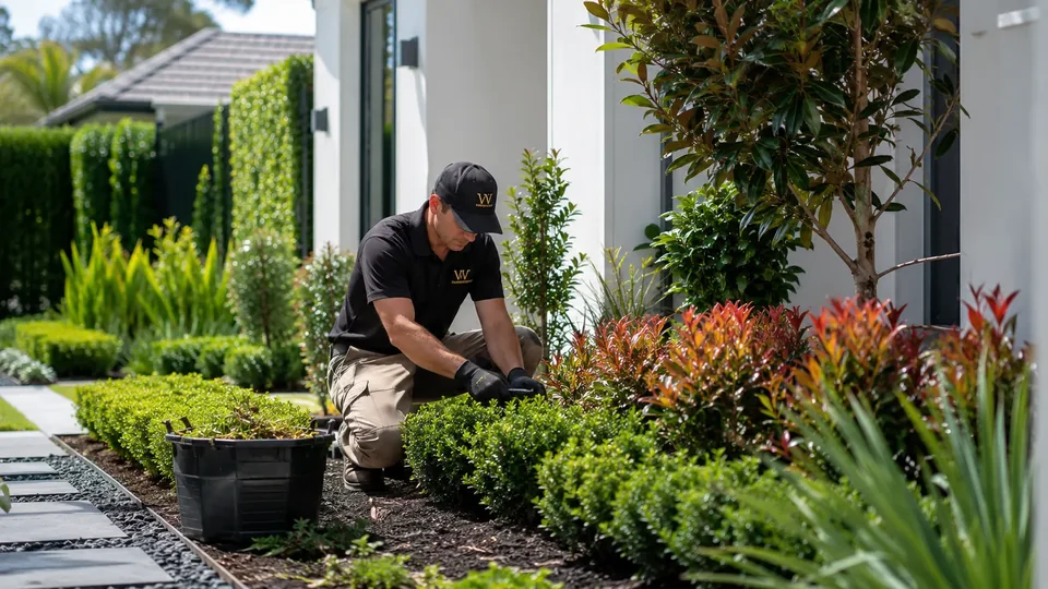 Transformed garden beds at a Sydney property