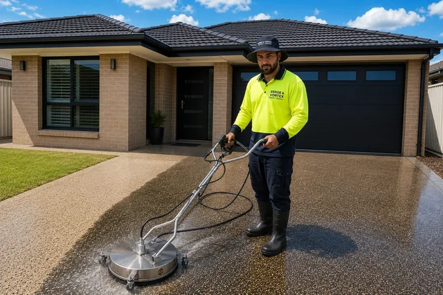 Concrete surface prepared for sealing